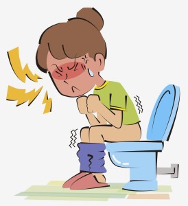 cartoon-woman-on-toilet-with-constipation