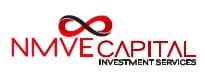 A red and black logo for invecap investments